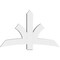 Ekena Millwork Davenport Architectural Grade PVC Gable Bracket, 60"W x 37 1/2"H x 6"D x 6"F, 15/12 Pitch GBP060X38X0606DAV00 - alternate 3